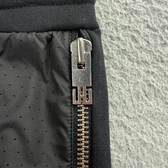 Les Hommes Urban Sweatpants Men Large L Pants Black Joggers Zip Pockets Fleece 1 - Picture 5 of 11